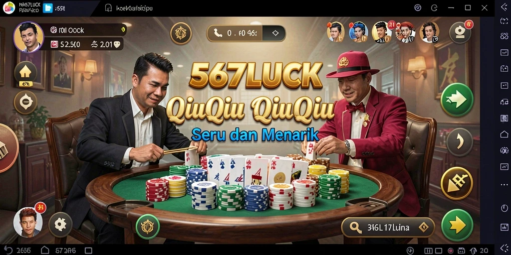 Tampilan gameplay QiuQiu yang menarik dan seru.