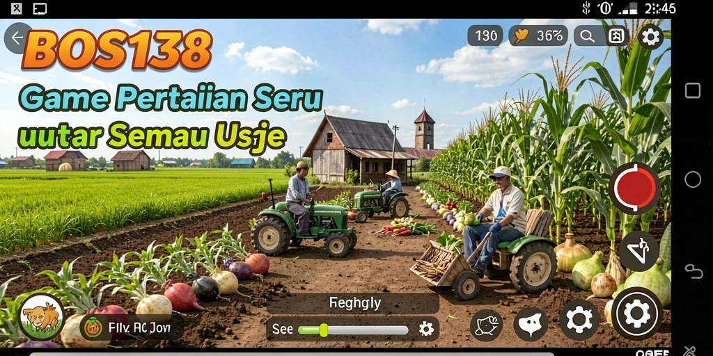 Tampilan gameplay BOS138 dengan aktivitas pertanian yang seru.