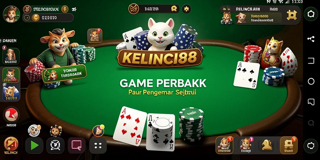 Tampilan gameplay poker yang menarik di KELINCI88.