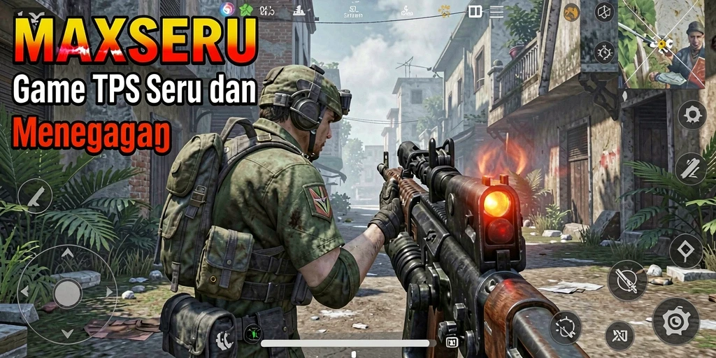 Tampilan gameplay seru dan menegangkan dalam MAXSERU.